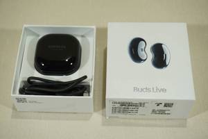 lot 6 image: Samsung Galaxy Buds Live True Wireless Noise-Cancelling Earbuds with Charging Case  Mystic Black