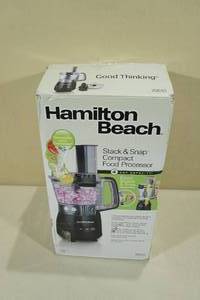 lot 45 image: Hamilton Beach 4-Cup Stack & Snap Compact Food Processor