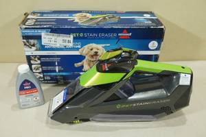 lot 109 image: Bissell Pet Stain Eraser 7.2V Lithium-Ion Cordless Portable Carpet Cleaner - No Charger