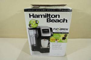 lot 117 image: Hamilton Beach FlexBrew Single-Serve Coffeemaker with Water Reservoir
