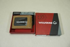 lot 121 image: Wolverine Mens Rugged RFID-Blocking Front Pocket Wallet -Brown Leather