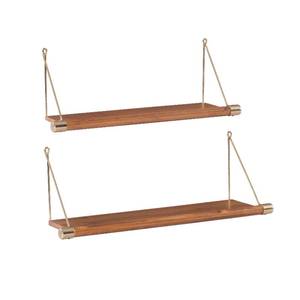 lot 28 image: Linon Askins 2 Piece Wall Shelf Set