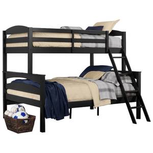 lot 161 image: Dorel Asia Brady Twin Over Full Bunk Bed - Black