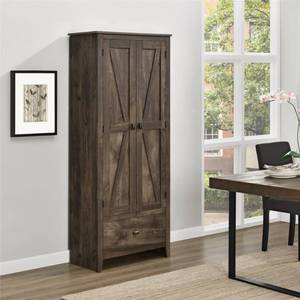 lot 173 image: Ameriwood Home Bassinger 30 Storage Cabinet -Rustic