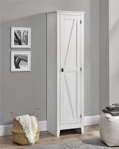 lot 174 image: Ameriwood Home Bassinger 18 Storage Cabinet -Ivory Pine