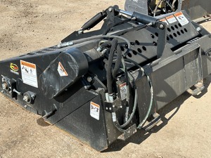 lot 3 image: Quick-Attach Skid Loader Soil Conditioner  Rake  Rock Picker