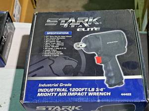 lot 797 image: Stark Elite Mighty 34 Heavy Duty Industrial Grade Air Impact Wrench 44422 (in original packaging)