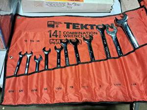 lot 821 image: Michigan Industrial Tools Tekton Combination Wrench Set 11-piece