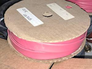lot 846 image: Red Shrink Wrap Tubing 100x12