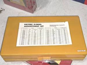 lot 852 image: Metric O-Ring Assortment Kit 419-piece