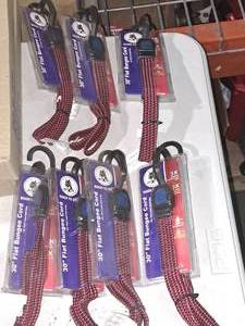 lot 888 image: Lot of (7) Boxer 30 Flat Bungee Cords (in original packaging)