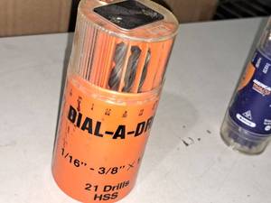 lot 915 image: Dial-A-Drill HSS Drill Bit Set 21-piece