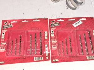 lot 921 image: Lot of (2) Vermont American Industrial Cobalt Drill Bit Sets 5-piece (in original packaging)