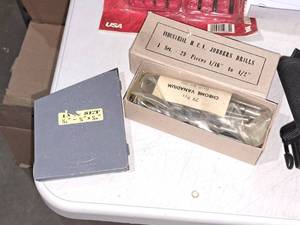 lot 926 image: Hand Tools - Huot Drill Index 13-pc 116 to 14 x 164, Industrial H.C.V Jobbers Drills 29-pc 116 to 12