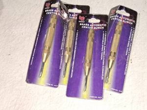lot 958 image: Lot of (4) BR Tools Brass Automatic Center Punches (in original packaging)