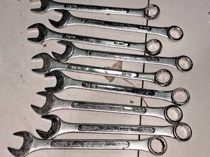 lot 991 image: Lot of (9) 1316 SAE Combination Wrenches