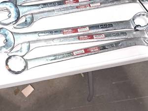 lot 996 image: Lot of (3) Shoptek 1-12 SAE Combination Wrenches