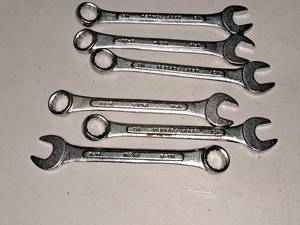 lot 995 image: Lot of (6) 12 SAE Combination Wrenches