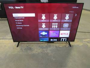 lot 802 image: TCL - 43 Class 4-Series 4K UHD HDR Smart Roku TV 43S45