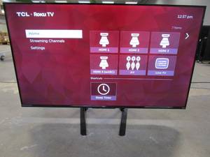 lot 824 image: TCL - 43 Class 4-Series 4K UHD HDR Smart Roku TV 43S45