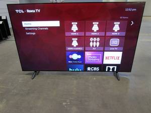lot 830 image: TCL - 75 Class 4-Series 4K UHD HDR Smart Roku TV 75S455