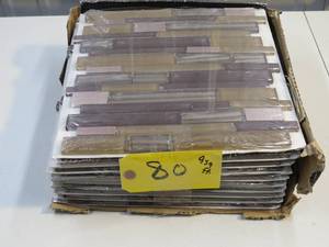 lot 80 image: 10 Sheets Gold Drop Mosaic Tile - 10 Sq Ft.