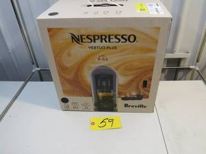 lot 59 image: Nespresso VertuoPlus Coffee and Espresso Machine Gray