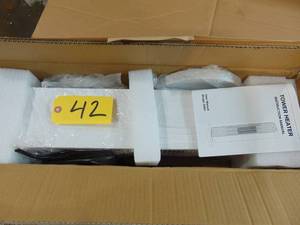 lot 42 image: Electric Portable Tower Fan Heater