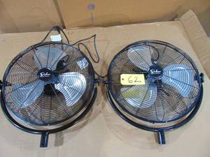 lot 62 image: 2 Pack Lot Simple Deluxe Fans No Stands