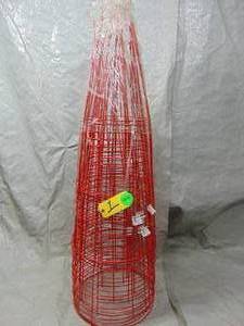 lot 1 image: 15 Pack Gardeners Blue Ribbon 42 in. Heavy-Duty Red Tomato Cage