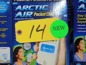 lot 14 image: 21 Pack 12 hrs Arctic Air Pocket Chill Personal Air Cooler 3-Speed Cordless Rechargeable