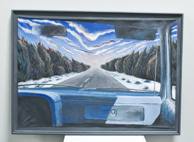 lot 336 image: Mark Wald The Pines Original Acrylic Painting