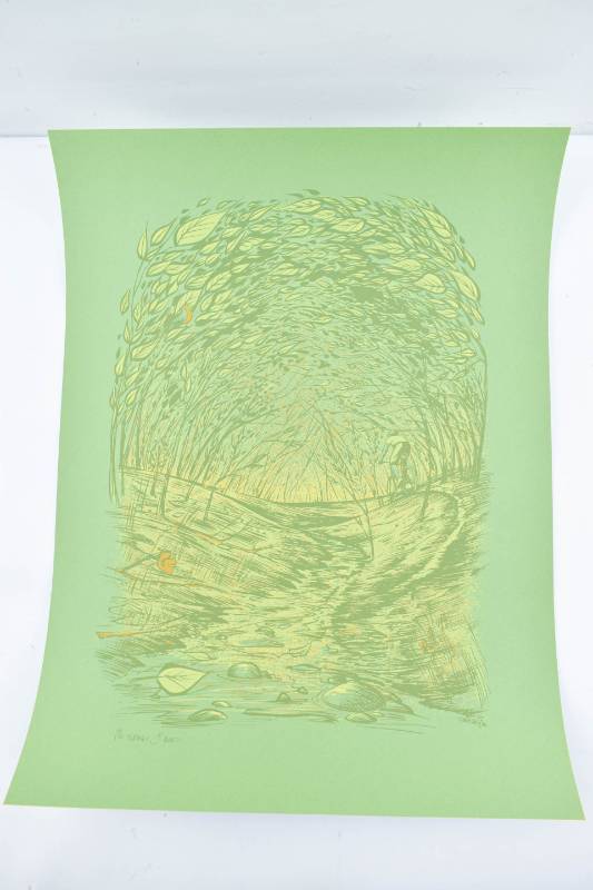 lot 184 image: Set of Three Signed and Numbered Cycling Prints by Adam Turman