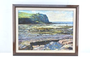 lot 66 image: Charles Palmer Scottish Seacoast Original Oil Painting on Canvas