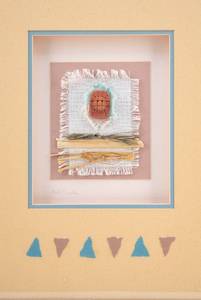 lot 388 image: Beth Donahue Untitled Southwest-Style Mixed Media Collage