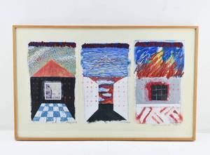 lot 147 image: Mark Wald InsideOutside Air, Water, Fire Original Mixed Media Painting