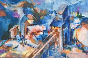 lot 149 image: Robert Wands Mountain Industry Original Painting on Board