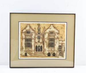 lot 155 image: Valerie Thornton Harrow Aquatint Etching