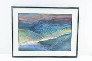 lot 212 image: Jill Evans Original Mixed Media Watercolor Painting w Pastel
