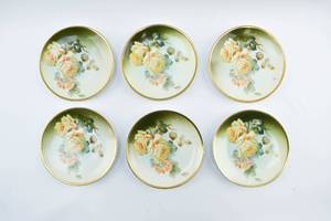 lot 164 image: Set of 6 Thomas Sevres Bavaria Hand Painted Porcelain Plates