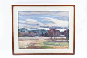 lot 177 image: J. Cole Ferndale Near Enterprise Original Oil on Linen Painting