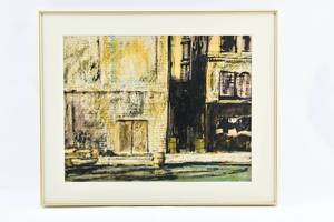 lot 226 image: S. McPherson Original Painting of Street Scene