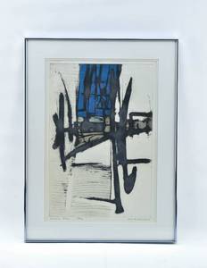 lot 227 image: John R. Brunsdon Limited Edition Etching Titled Etching Press