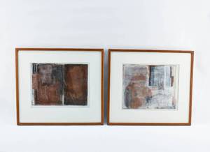 lot 231 image: Pair of Greg Schmidt Untitled Etchings