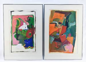 lot 236 image: Two Ann Ledy Original Paintings Narcissus and Agaricaceaous