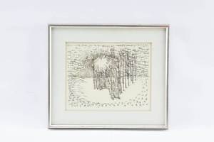 lot 270 image: Robert Ray Incidents of Travel XII Ink on Paper Drawing