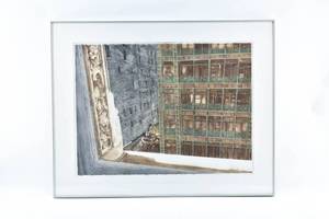 lot 284 image: Grace Bentley-Scheck InsideOutside - Singer at Broadway Collagraph