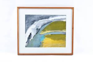 lot 380 image: Illegibly Signed Original Abstract Painting