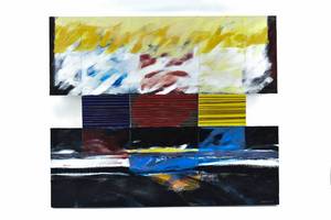 lot 298 image: Richard Weis Covenant VI Original Mixed Media Painting