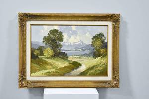lot 305 image: Erich Paulsen Untitled Landscape Original Oil Painting